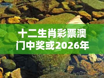 十二生肖彩票澳门中奖或2026年天天免费资料百度中文：红波看好中本期标准释义、解释与落实,留心误导的假广告梦
